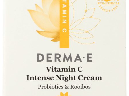 NIGHT CREAM DERMA E 2OZ VITAMIN C    030985003703 Hot on Sale