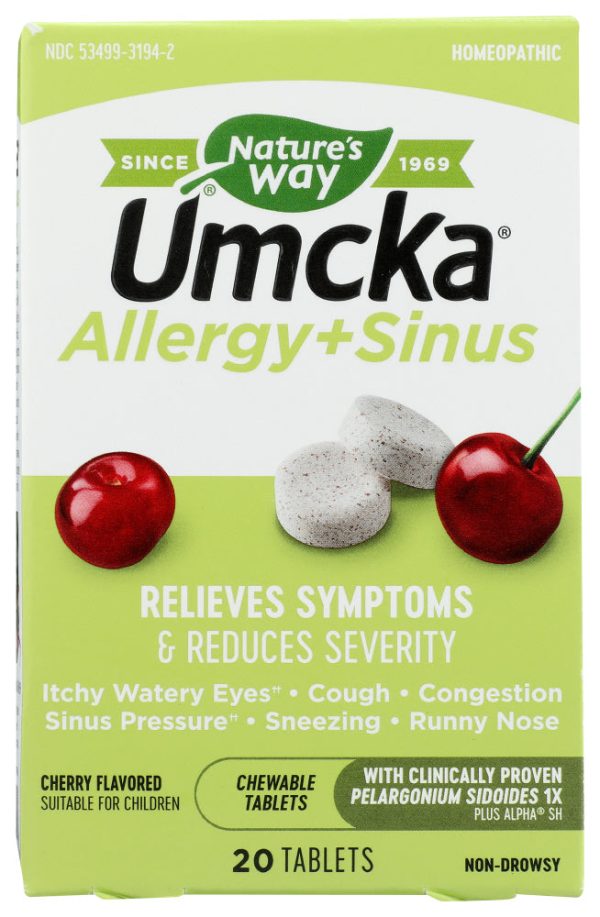 UMCKA ALLERGY SINUS NATURES WAY TAB  1 20.0 TAB  033674121948 Online