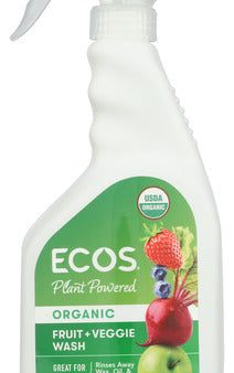 ORGANIC VEGGIE WASH ECOS 22OZ   749174095145 For Discount