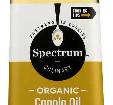 OIL SPECTRUM NATURALS CANOLA ORGANIC   32 OZ   22506137202 on Sale