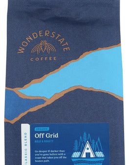 PACKAGE COFFEE WONDERSTATE OFF GRID 12 OZ  WHOLE BEAN(IF NEED IT GROUND PLEASE ENTER IN NOTES)  723905645557 Online