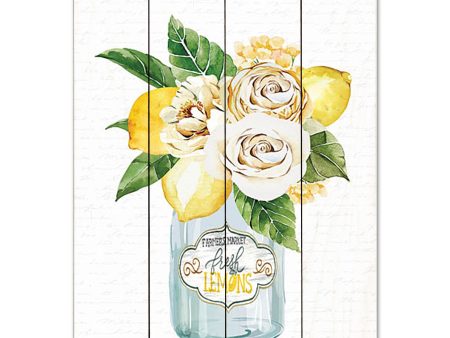 LET641PAL - Lemons and Flowers Bouquet - 12x16 Fashion