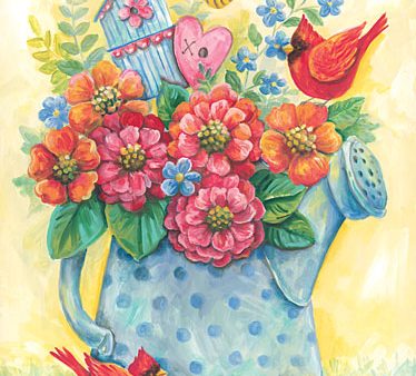 ART1303 - Springtime Watering Can - 12x18 Online Sale