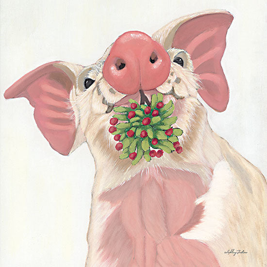 AJ140 - Christmas Pig - 12x12 Discount