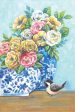 ART1306 - Blue & White China Pots Floral - 12x18 Fashion